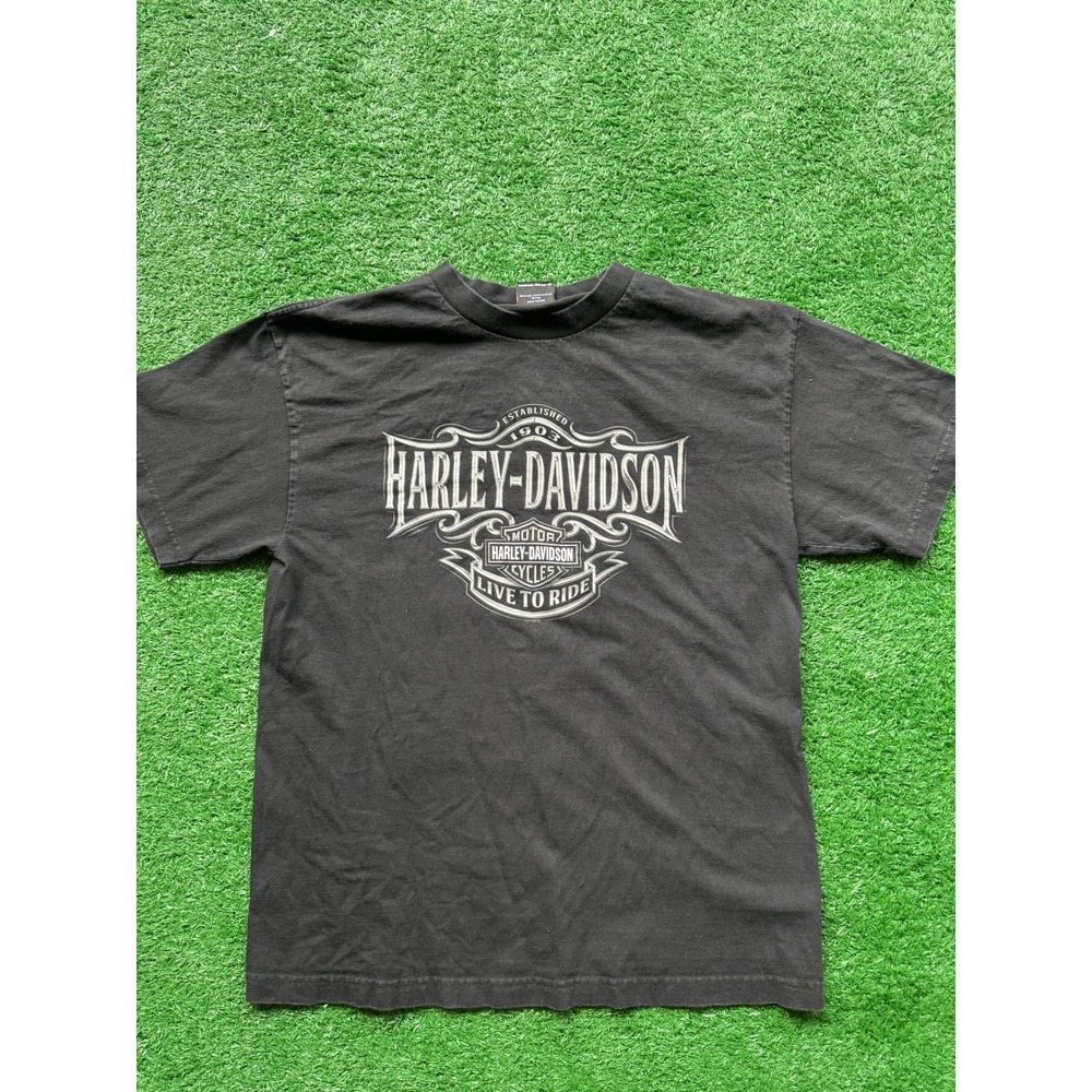 Harley-Davidson NYC Graphic T-Shirt Mens XL Black Live To Ride Short Sleeve 2019